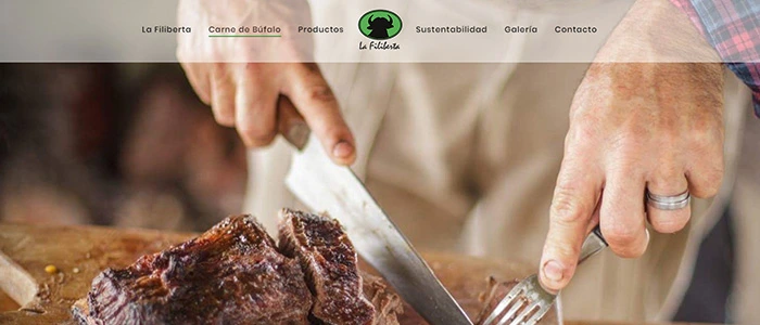 Captura del sitio web La Filiberta